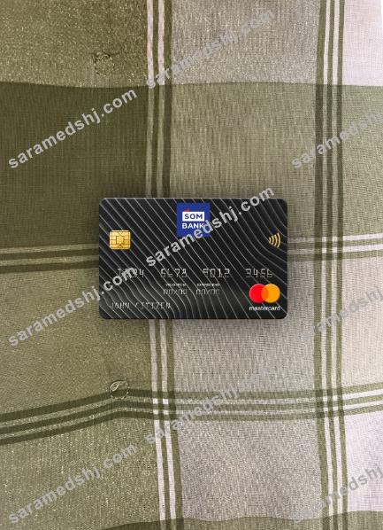 Somalia Sombank mastercard photolook front